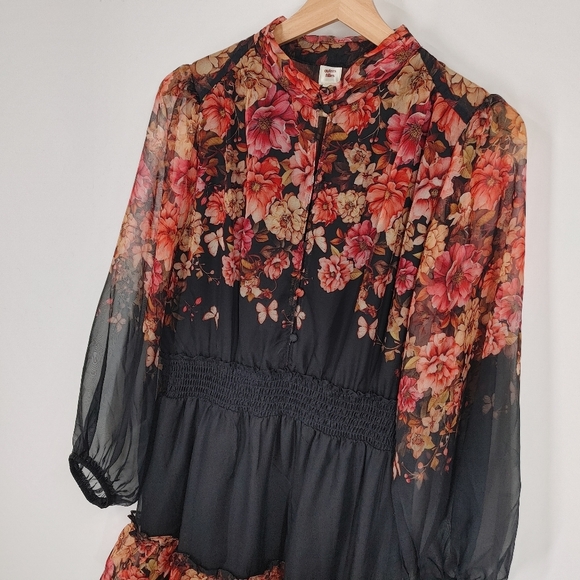 Autres Filles Floral Chiffon Dress - Picture 2 of 5